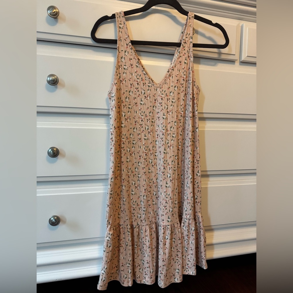 Pink Lily Floral Pink Sleeveless Dress